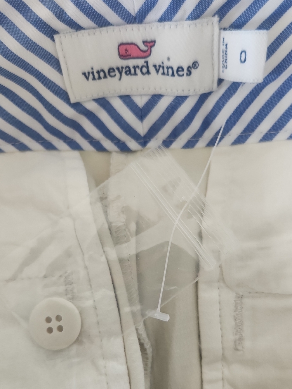 Vineyard Vines Cream Women's Chino Shorts - Picture 7 of 10